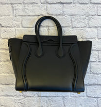 Load image into Gallery viewer, Celine Black Micro Luggage Tote
