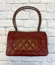 Load image into Gallery viewer, Chanel Burgundy Quilted Lambskin Accordion Flap Bag
