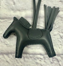 Load image into Gallery viewer, Hermes Grey Rodeo Bag Charm PM
