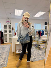 Load image into Gallery viewer, Balenciaga Denim Medium City Bag
