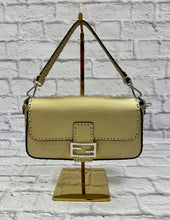 Load image into Gallery viewer, Fendi Metallic Gold Baguette
