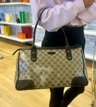 Load image into Gallery viewer, Gucci Crystal Monogram Coated Canvas Princy Tote
