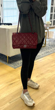 Load image into Gallery viewer, Chanel Burgundy Quilted Lambskin Accordion Flap Bag
