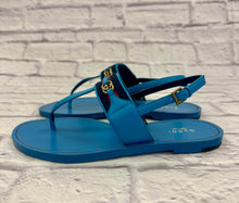 Load image into Gallery viewer, Gucci Interlocking G Web Sandal SZ 37.5
