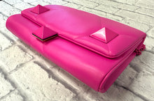Load image into Gallery viewer, Valentino Pink Nappa Monochrome Roman Rock Stud Large WOC
