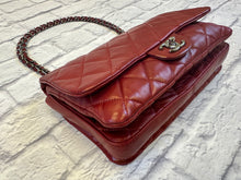 Load image into Gallery viewer, Chanel Burgundy Quilted Lambskin Accordion Flap Bag
