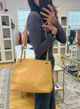 Load image into Gallery viewer, Chanel Beige Vintage CC Timeless Tote
