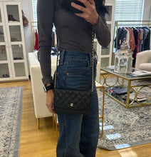 Load image into Gallery viewer, Chanel Black Caviar Leather Wallet on chain, Gold Hardware
