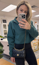 Load image into Gallery viewer, Chanel Black Caviar Mini Flap Bag with CC chain
