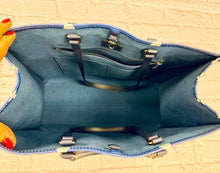 Load image into Gallery viewer, Louis Vuitton Blue Escale Onthego GM Tote
