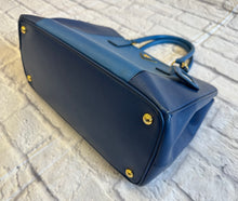 Load image into Gallery viewer, Prada Blue Bicolor Saffiano Tote
