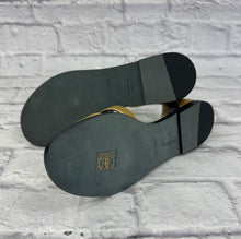 Load image into Gallery viewer, Hermes Gold Santorini Sandals SZ 36.5
