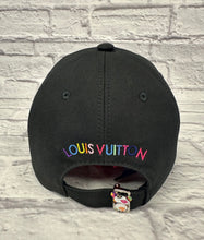 Load image into Gallery viewer, Louis Vuitton Black Murakami Superflat Baseball Cap SZ Small
