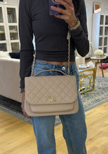 Load image into Gallery viewer, Chanel Beige Caviar Quilted Medium Business Affinity

