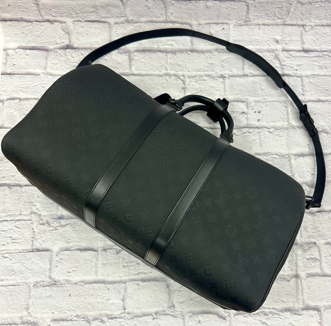 Louis Vuitton Black Empriente Bando Keepall 50