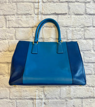 Load image into Gallery viewer, Prada Blue Bicolor Saffiano Tote
