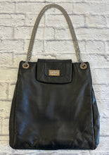 Load image into Gallery viewer, Chanel Vintage Black Perforated Drill Bit Tote

