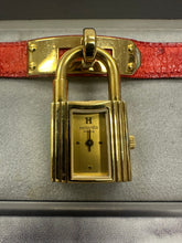 Load image into Gallery viewer, HERMES Kelly Ostrich Leather Red Strap
