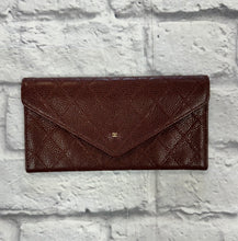 Load image into Gallery viewer, Chanel Maroon Caviar Flap Wallet
