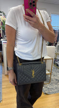 Load image into Gallery viewer, Saint Laurent Grey Medium Envelope Flap
