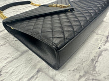 Load image into Gallery viewer, Saint Laurent Black Classic Large Monogram Envelope
