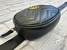 Load image into Gallery viewer, Gucci Black Marmont Belt Bag
