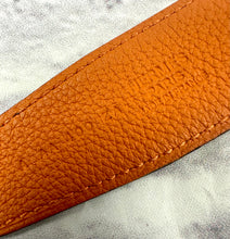 Load image into Gallery viewer, Hermes Box Togo Leather Martelee H 32mm Belt Sz 85
