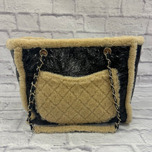 Load image into Gallery viewer, Chanel Shiny Crumpled Sheepskin Shearling CC Mania Tote
