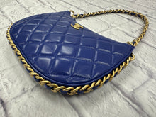 Load image into Gallery viewer, Chanel 2023 Blue Calfskin Chain Around Hobo
