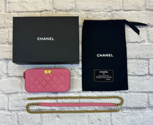 Load image into Gallery viewer, Chanel Pink Clutch On A Chain
