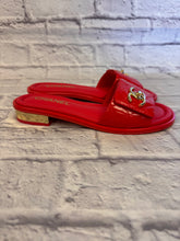 Load image into Gallery viewer, Chanel Watermelon Patent Slides, NEW Size 36.5

