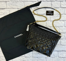 Load image into Gallery viewer, Chanel Black Calfskin Quilted Hobo Bag
