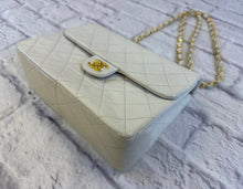 Load image into Gallery viewer, Chanel White Square Vintage Mini Flap Bag
