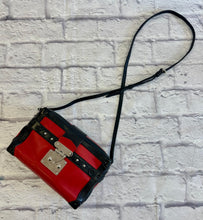 Load image into Gallery viewer, Louis Vuitton Leather Petite Malle Soft MM Red &amp; Black Crossbody
