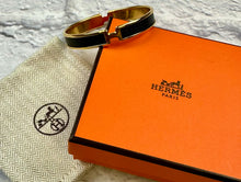 Load image into Gallery viewer, Hermes PM Black Lizard Bangle
