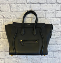 Load image into Gallery viewer, Celine Black Micro Luggage Tote
