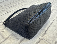 Load image into Gallery viewer, Bottega Veneta Navy Woven Shoulder Bag
