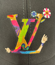 Load image into Gallery viewer, Louis Vuitton Black Murakami Superflat Baseball Cap SZ Small
