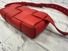 Load image into Gallery viewer, Bottega Veneta Red  Maxi Intrecciato Cassette Crossbody Bag
