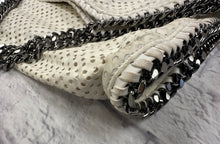 Load image into Gallery viewer, Stella McCartney White Falabella Perforated  Faux Leather Shoulder Bag
