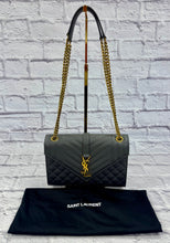 Load image into Gallery viewer, Saint Laurent Grey Medium Envelope Flap
