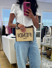 Load image into Gallery viewer, Fendi Raffia Wristlet/Pouch
