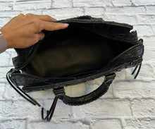Load image into Gallery viewer, Balenciaga Black Patchwork City Bag

