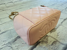 Load image into Gallery viewer, Chanel Light Pink Caviar Quilted Vanity Bag
