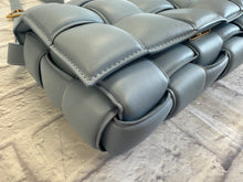 Load image into Gallery viewer, Bottega Veneta Ice Blue Nappa Intrecciato Padded Cassette Bag
