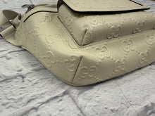 Load image into Gallery viewer, Gucci Cream GG Embossed Leather Belt Bag
