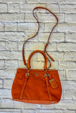 Load image into Gallery viewer, Prada Orange Nylon Top Handle Tote with Crossbody Strap
