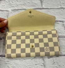 Load image into Gallery viewer, Louis Vuitton Damier Azur Flap Sarah Wallet
