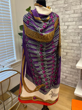 Load image into Gallery viewer, Hermès Brandebourgs Fleuris Double Face Silk Scarf
