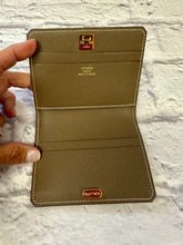 Load image into Gallery viewer, Hermes Medor Etoupe Gray Studded Card Holder
